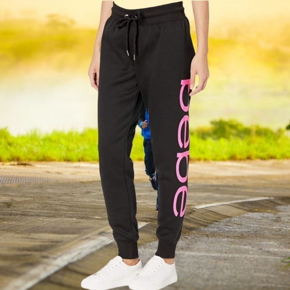 NWT Women's black colored BEBE Sport Joggers 3X MSRP $84